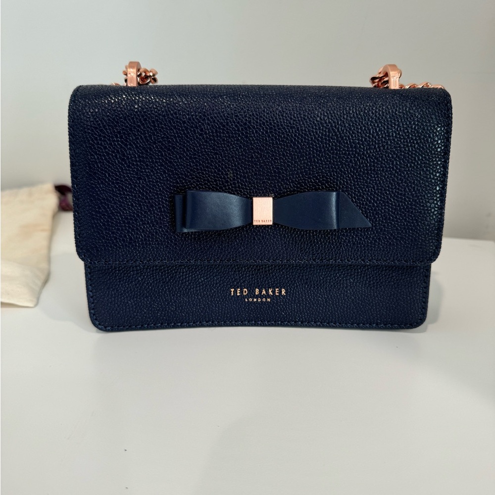 Jaylla Bow Leather Crossbody Bag